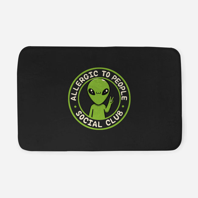 Allergic To People Social Club-None-Memory Foam-Bath Mat-tobefonseca