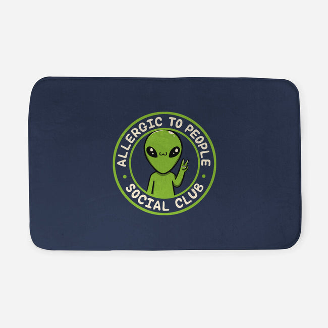 Allergic To People Social Club-None-Memory Foam-Bath Mat-tobefonseca