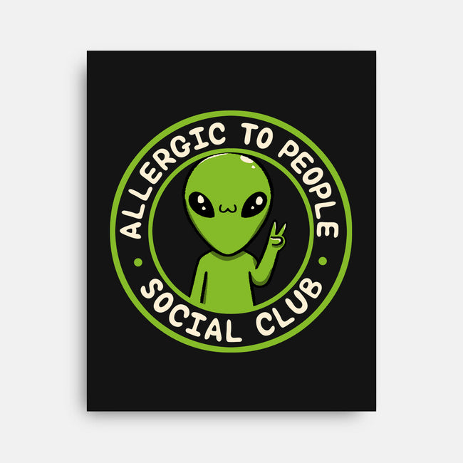 Allergic To People Social Club-None-Stretched-Canvas-tobefonseca