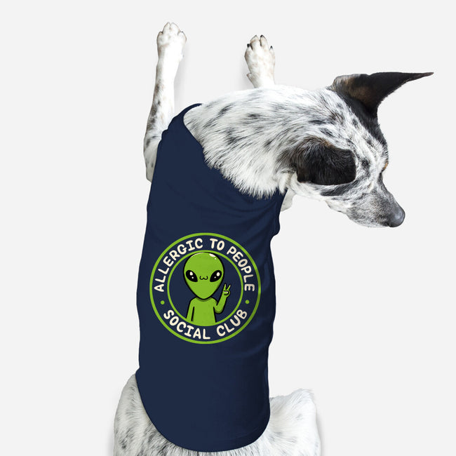 Allergic To People Social Club-Dog-Basic-Pet Tank-tobefonseca