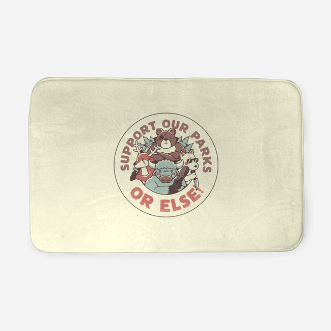 Support Our Parks Or Else-None-Memory Foam-Bath Mat-tobefonseca