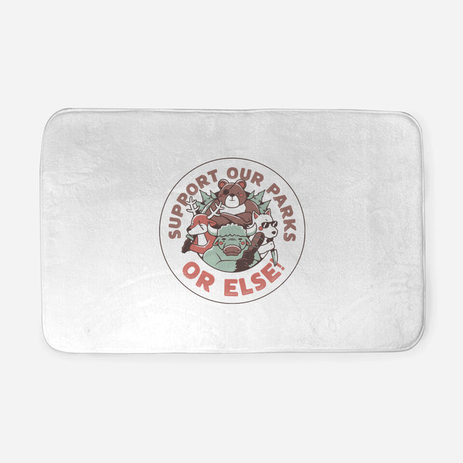 Support Our Parks Or Else-None-Memory Foam-Bath Mat-tobefonseca