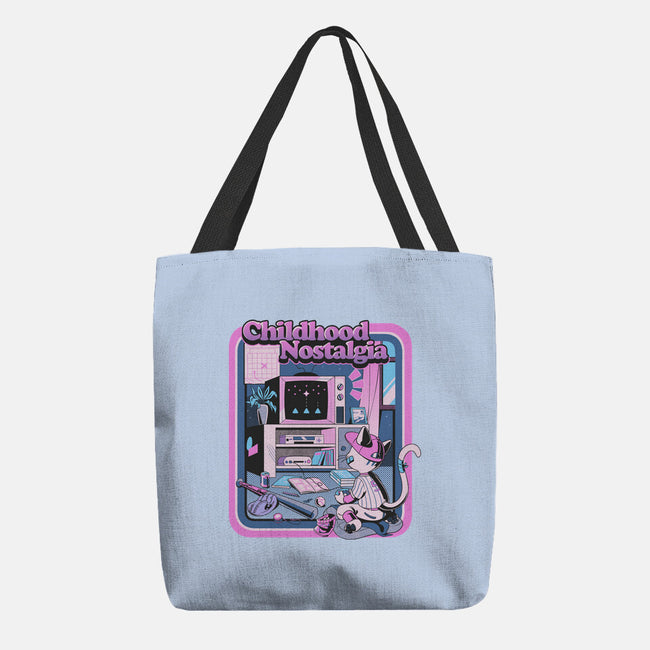 Childhood Nostalgia Blue-None-Basic Tote-Bag-tobefonseca