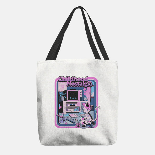 Childhood Nostalgia Blue-None-Basic Tote-Bag-tobefonseca