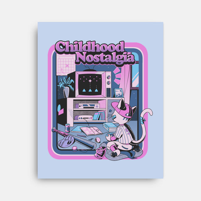 Childhood Nostalgia Blue-None-Stretched-Canvas-tobefonseca