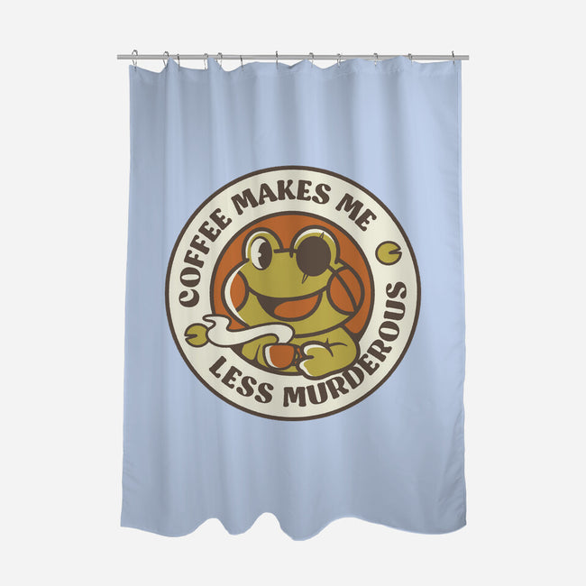 Less Murderous Frog-None-Polyester-Shower Curtain-tobefonseca