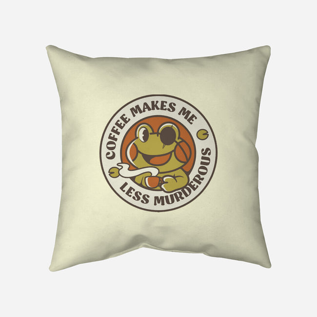 Less Murderous Frog-None-Non-Removable Cover w Insert-Throw Pillow-tobefonseca