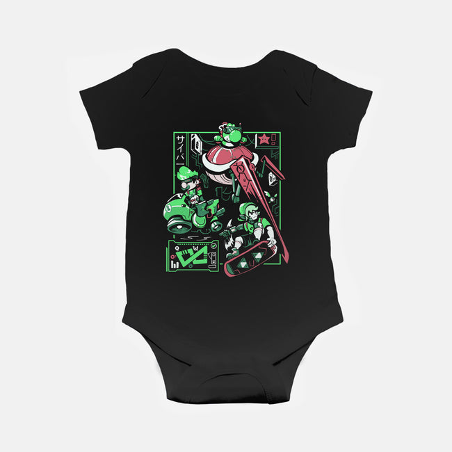 Cyber City Rush-Baby-Basic-Onesie-Heyra Vieira