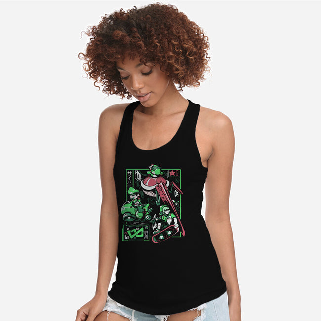 Cyber City Rush-Womens-Racerback-Tank-Heyra Vieira