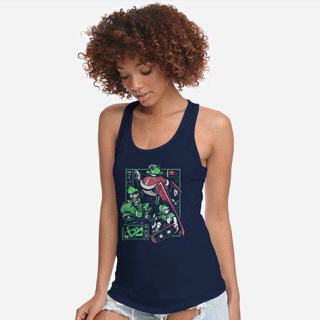 Cyber City Rush-Womens-Racerback-Tank-Heyra Vieira