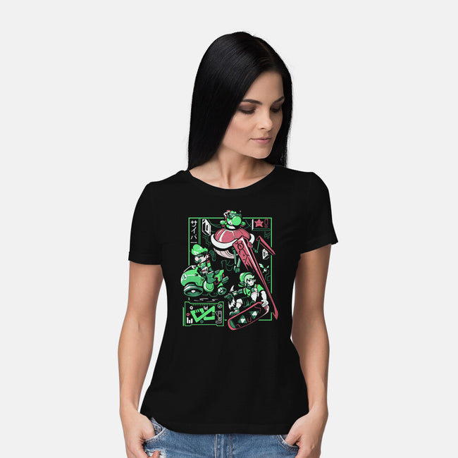 Cyber City Rush-Womens-Basic-Tee-Heyra Vieira