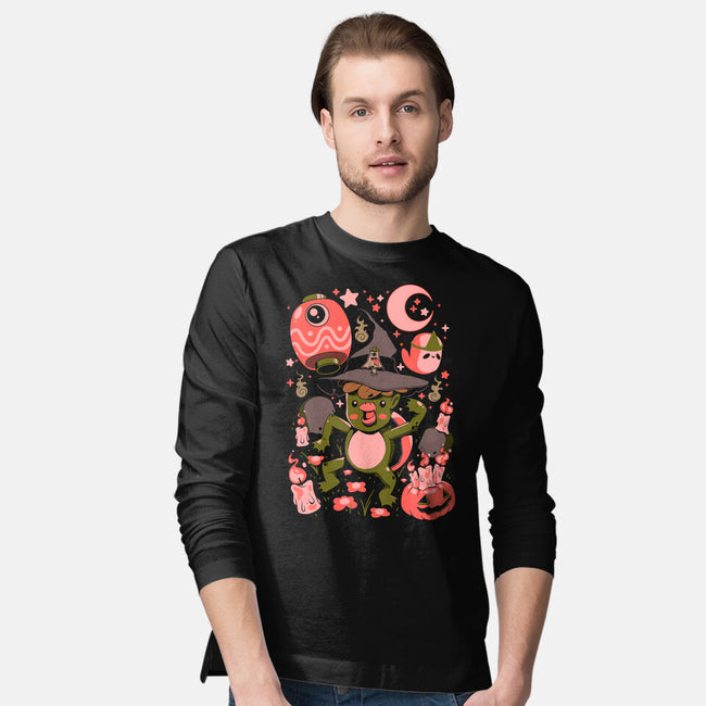 Halloween Kappa Party-Mens-Long Sleeved-Tee-ilustrata