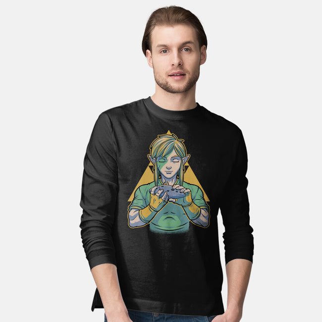 Glam Rock Elf-Mens-Long Sleeved-Tee-Studio Mootant