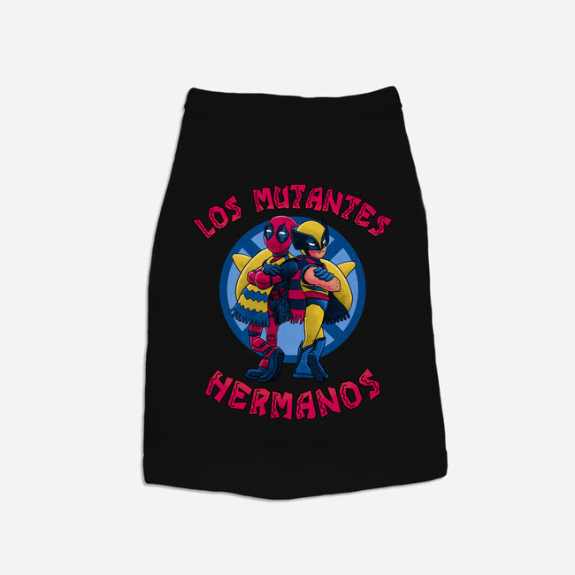 Los Mutantes Hermanos-Dog-Basic-Pet Tank-teesgeex