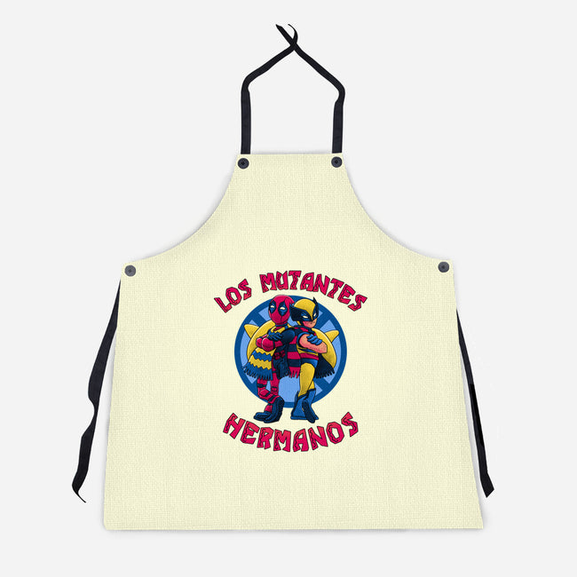 Los Mutantes Hermanos-Unisex-Kitchen-Apron-teesgeex