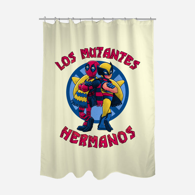 Los Mutantes Hermanos-None-Polyester-Shower Curtain-teesgeex