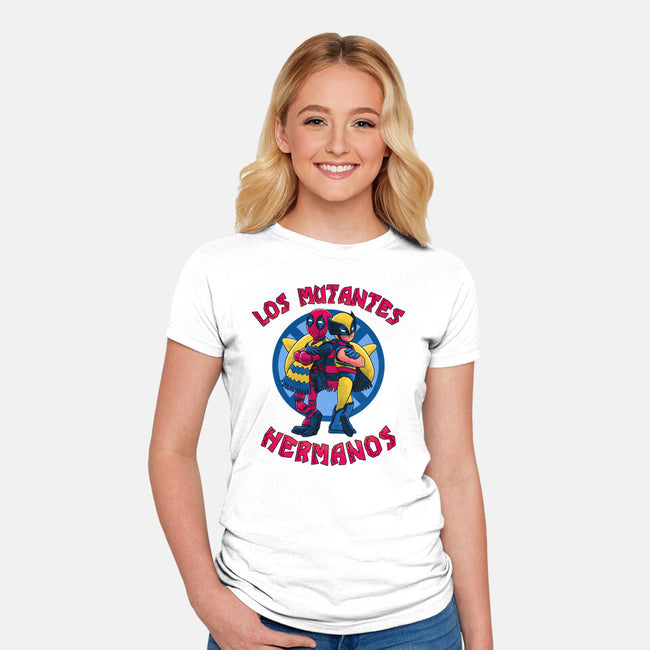 Los Mutantes Hermanos-Womens-Fitted-Tee-teesgeex