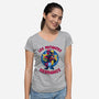 Los Mutantes Hermanos-Womens-V-Neck-Tee-teesgeex