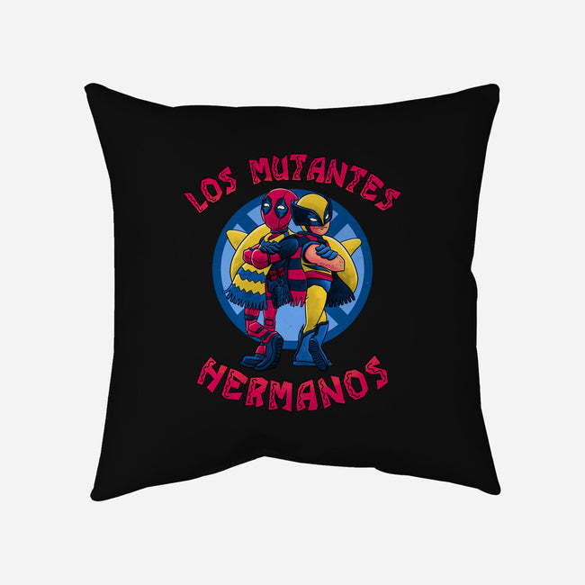 Los Mutantes Hermanos-None-Removable Cover w Insert-Throw Pillow-teesgeex