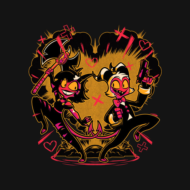 Hell Couple Animation-Mens-Premium-Tee-Studio Mootant