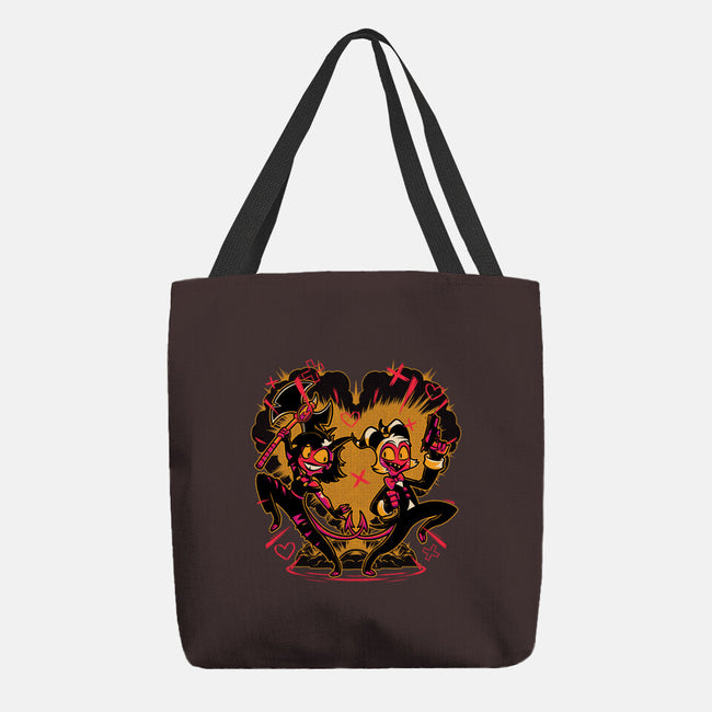 Hell Couple Animation-None-Basic Tote-Bag-Studio Mootant