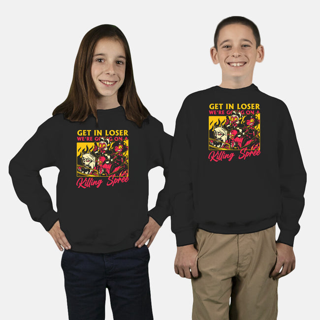 Hell Boss Meme-Youth-Crew Neck-Sweatshirt-Studio Mootant