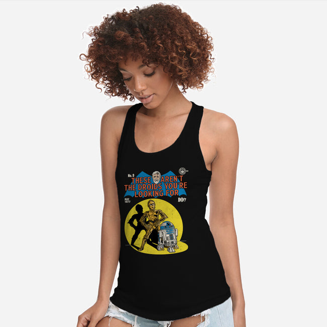 These Aren't The Droids-Womens-Racerback-Tank-Barbadifuoco