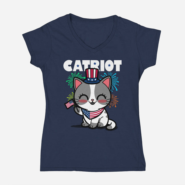 Catriot-Womens-V-Neck-Tee-Boggs Nicolas