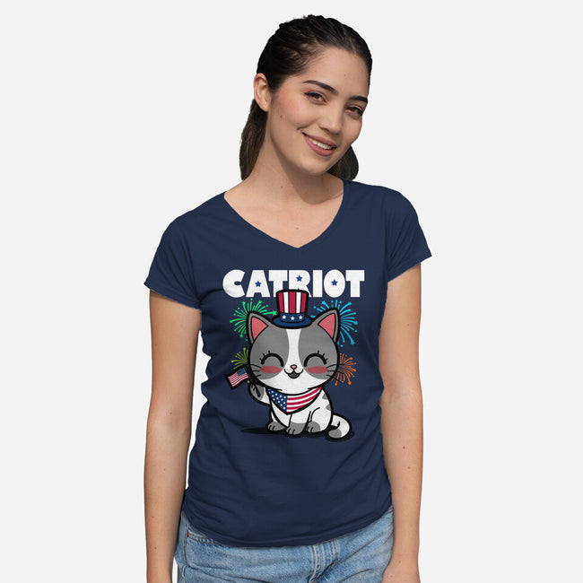 Catriot-Womens-V-Neck-Tee-Boggs Nicolas