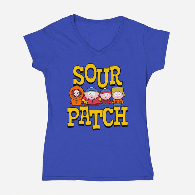 Sour Patch-Womens-V-Neck-Tee-naomori