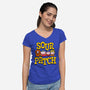 Sour Patch-Womens-V-Neck-Tee-naomori