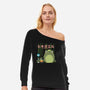 My Neighbor Toadtoro-Womens-Off Shoulder-Sweatshirt-ppmid