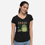 My Neighbor Toadtoro-Womens-V-Neck-Tee-ppmid