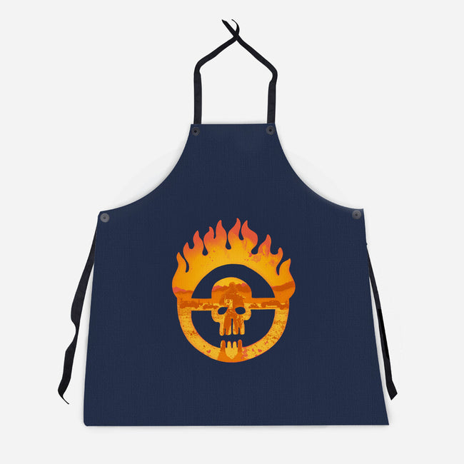 Fire And Blood-Unisex-Kitchen-Apron-Olipop