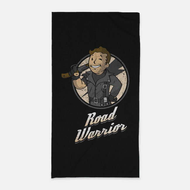 Warrior Of The Road-None-Beach-Towel-Olipop