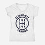 Classically Trained Driver-Womens-V-Neck-Tee-kg07