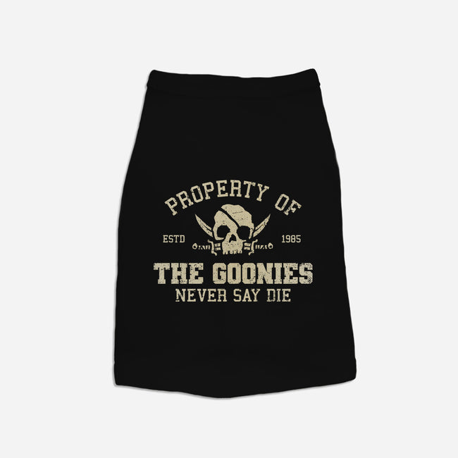 Property Of The Goonies-Cat-Basic-Pet Tank-kg07