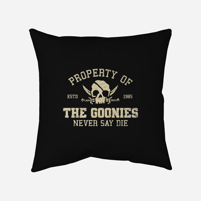 Property Of The Goonies-None-Removable Cover-Throw Pillow-kg07