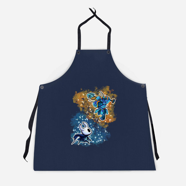 Indie Knight Fight-Unisex-Kitchen-Apron-nickzzarto