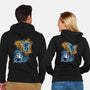 Indie Knight Fight-Unisex-Zip-Up-Sweatshirt-nickzzarto