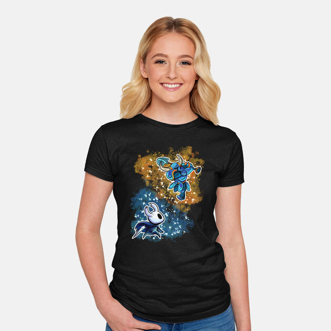 Indie Knight Fight-Womens-Fitted-Tee-nickzzarto