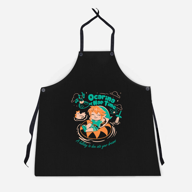 Ocarina Of Nap Time-Unisex-Kitchen-Apron-estudiofitas