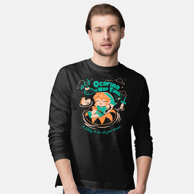 Ocarina Of Nap Time-Mens-Long Sleeved-Tee-estudiofitas