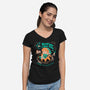 Ocarina Of Nap Time-Womens-V-Neck-Tee-estudiofitas