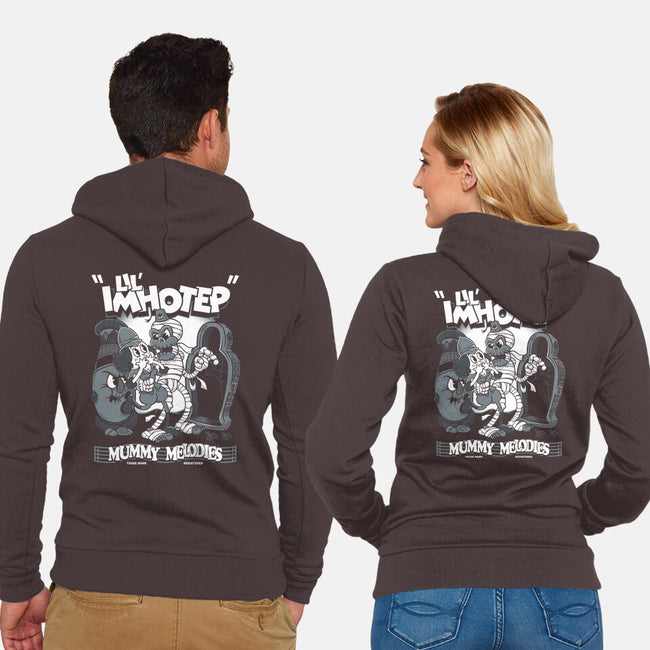 Lil Imhotep-Unisex-Zip-Up-Sweatshirt-Nemons