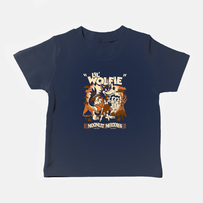 Lil Wolfie-Baby-Basic-Tee-Nemons