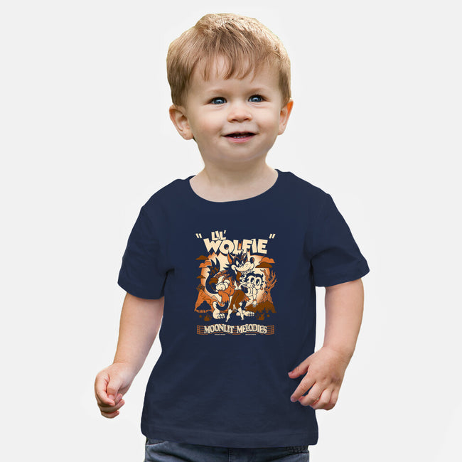 Lil Wolfie-Baby-Basic-Tee-Nemons