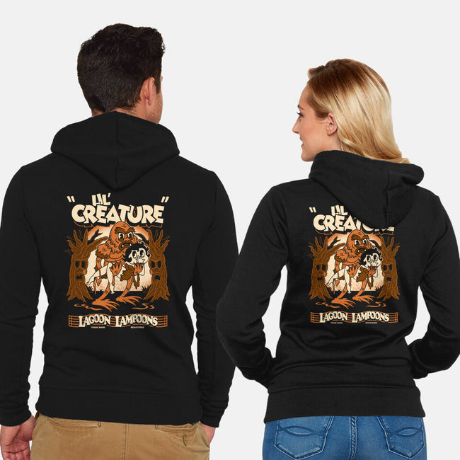 Lil Creature-Unisex-Zip-Up-Sweatshirt-Nemons