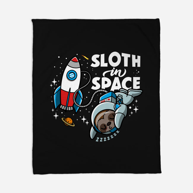 Sloth In Space-None-Fleece-Blanket-Boggs Nicolas