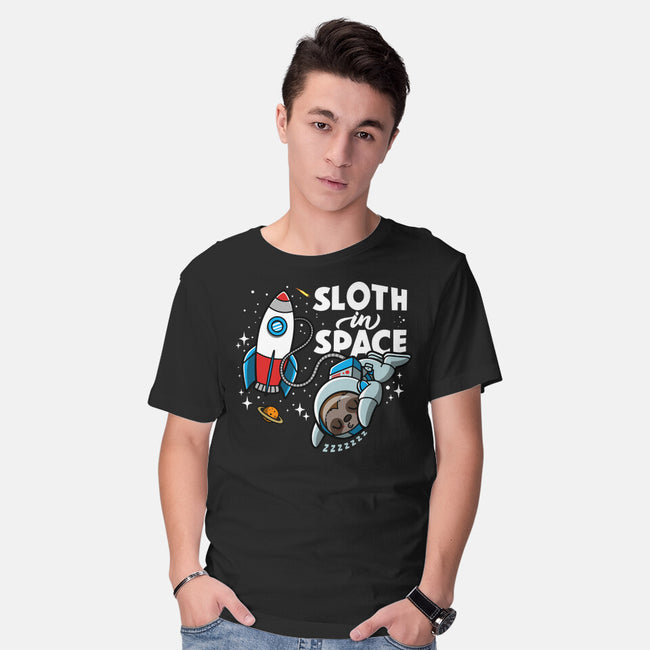 Sloth In Space-Mens-Basic-Tee-Boggs Nicolas